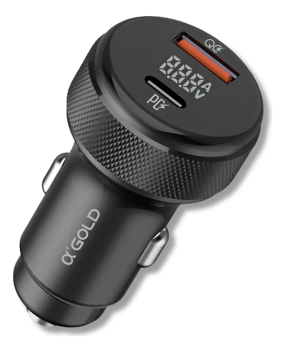 Carregador Veicular usb / usb C Turbo CJ12
